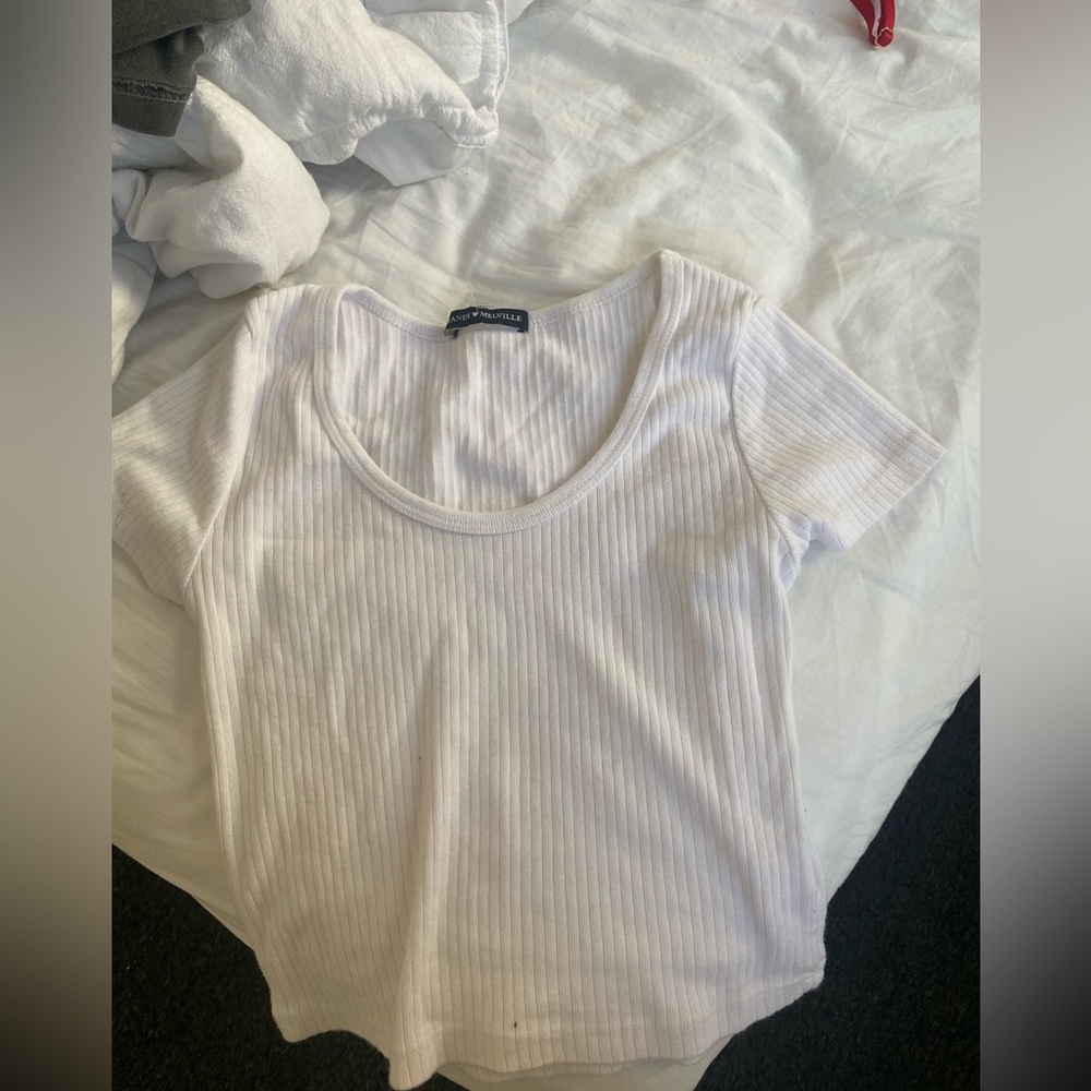 Brandy Melville white crop top